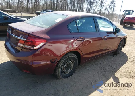 2013 Honda Civic Lx from USA, damaged, VIN 2HGFB2F56DH549966